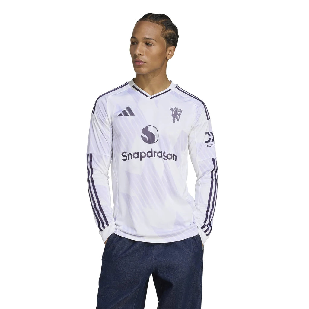 Replica adidas Manchester United Long Sleeve Away Jersey 25/26