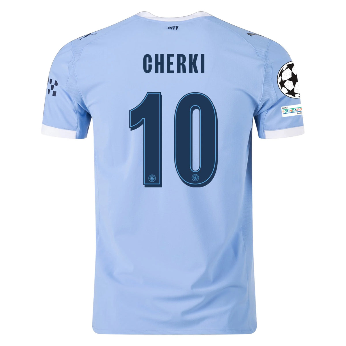 Authentic Puma Cherki Manchester City Home Jersey 25/26 UCL
