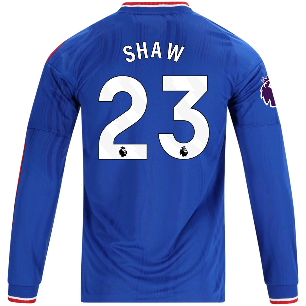 Authentic adidas Shaw Manchester United Long Sleeve Away Jersey 26/27