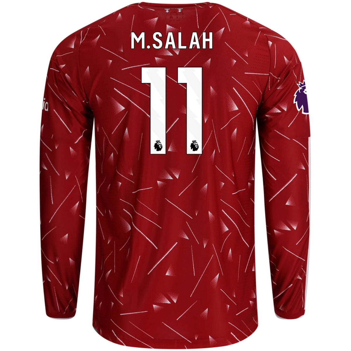 Authentic adidas M. Salah Liverpool Long Sleeve Home Jersey 26/27