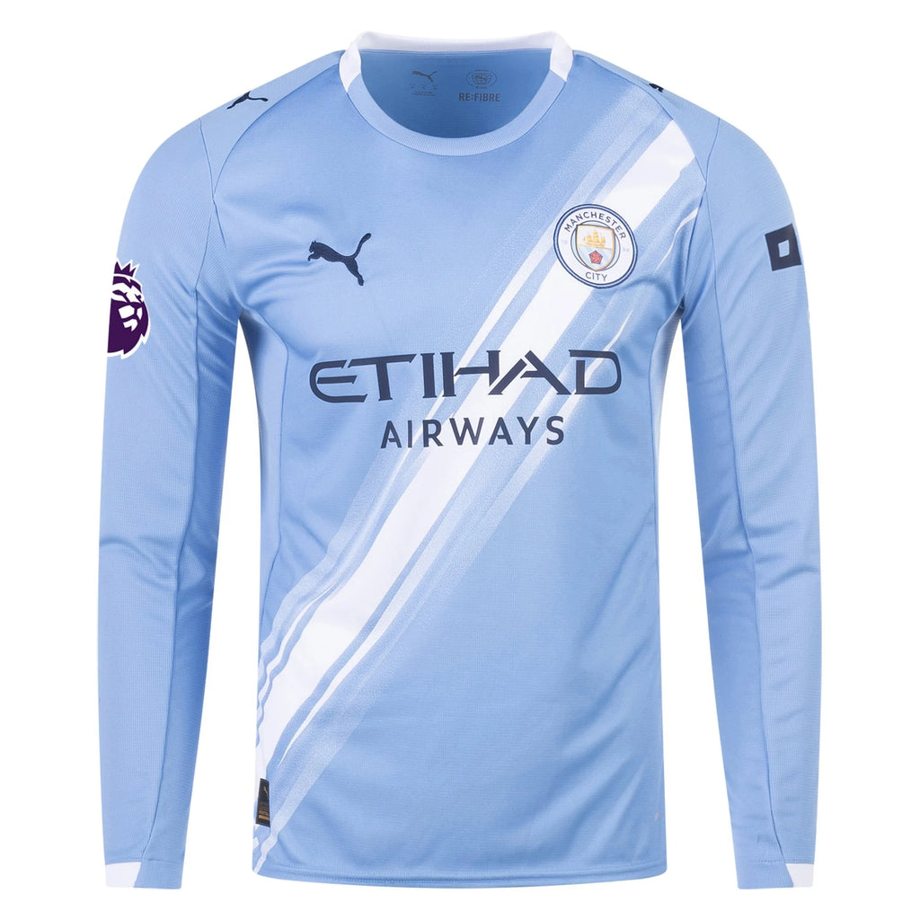 Replica Puma Foden Manchester City Long Sleeve Home Jersey 25/26