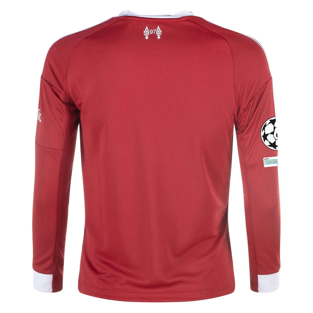 Replica adidas Liverpool Long Sleeve Home Jersey 25/26 UCL