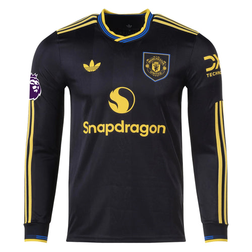 Authentic adidas B. Fernandes Manchester United Long Sleeve Third Jersey 25/26