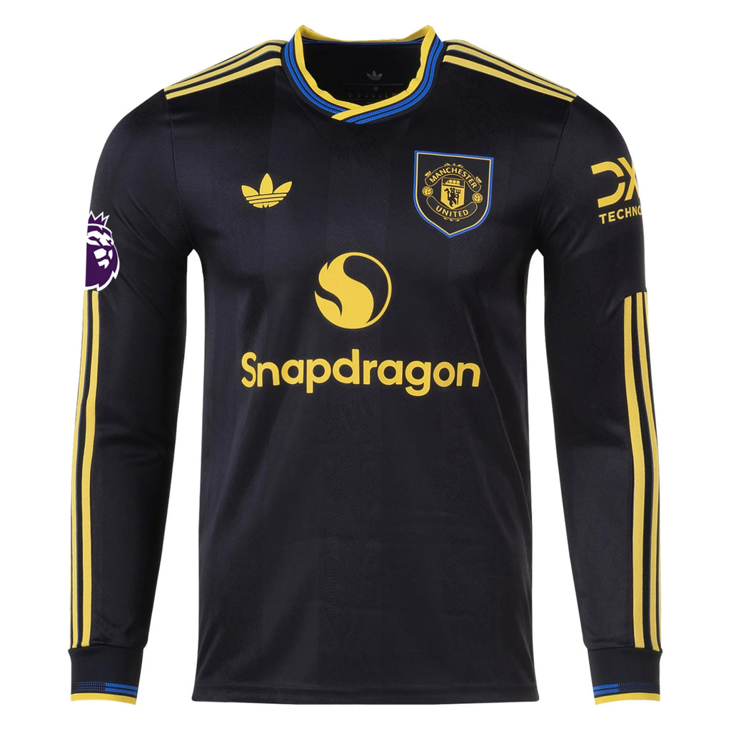 Authentic adidas Ugarte Manchester United Long Sleeve Third Jersey 25/26