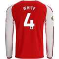 Replica adidas White Arsenal Long Sleeve Home Jersey 26/27