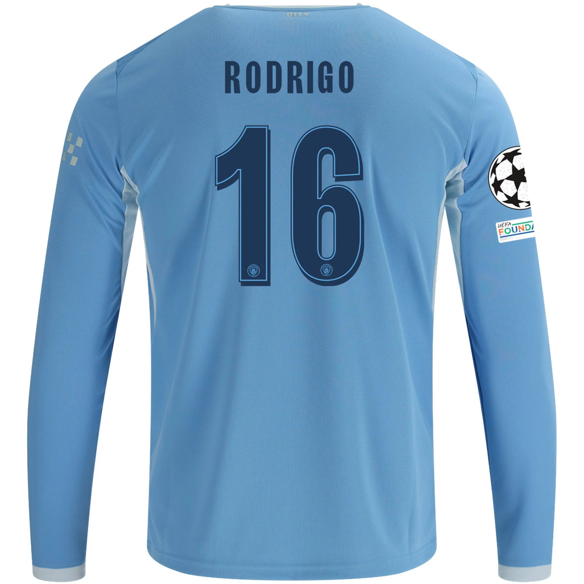 Replica Puma Rodrigo Manchester City Long Sleeve Home Jersey 26/27 UCL