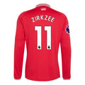 Authentic adidas Zirkzee Manchester United Long Sleeve Home Jersey 26/27