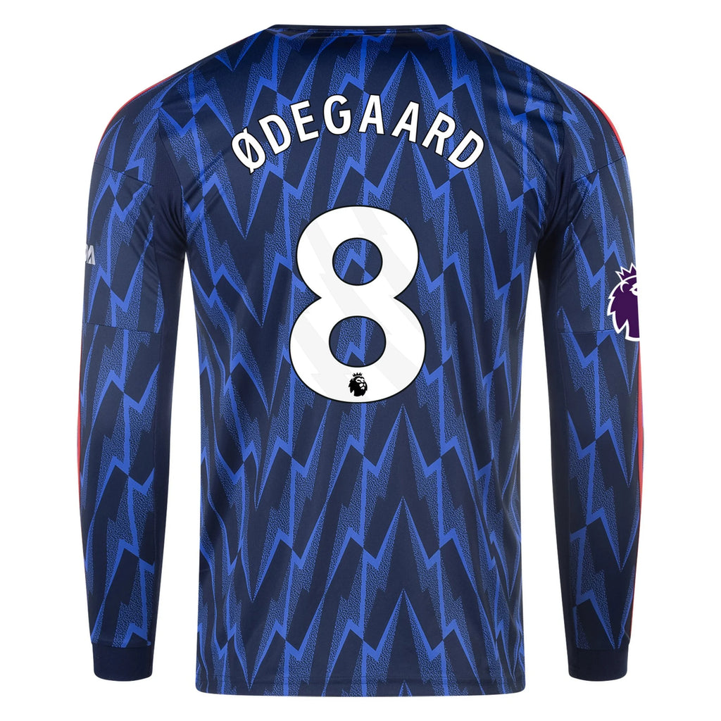 Replica adidas Odegaard Arsenal Long Sleeve Away Jersey 25/26