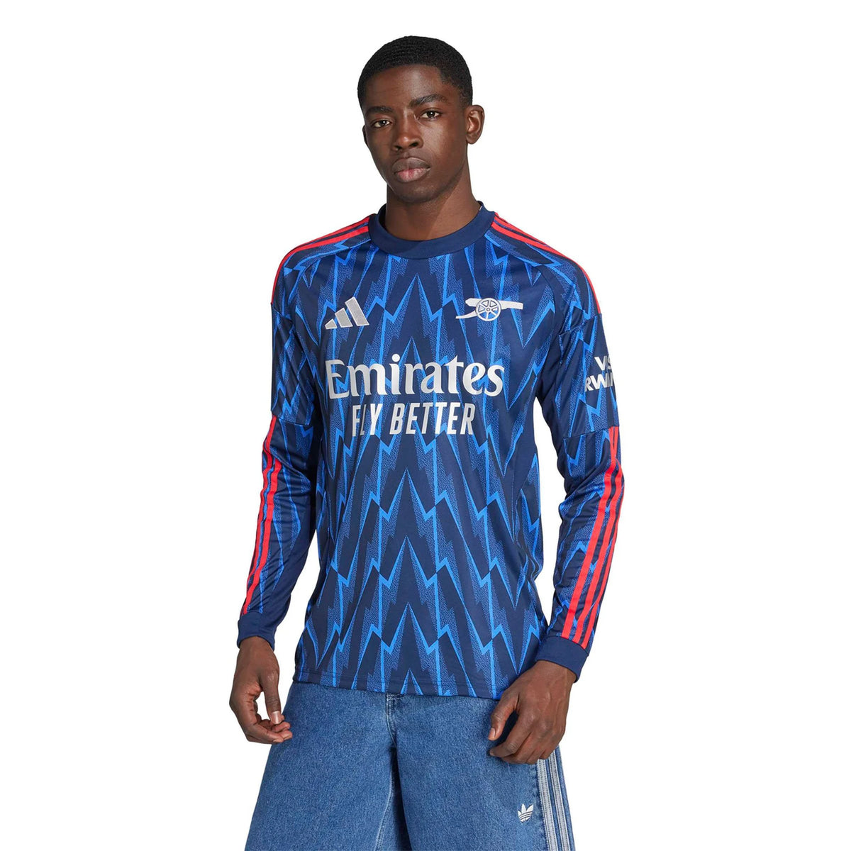 Replica adidas Arsenal Long Sleeve Away Jersey 25/26