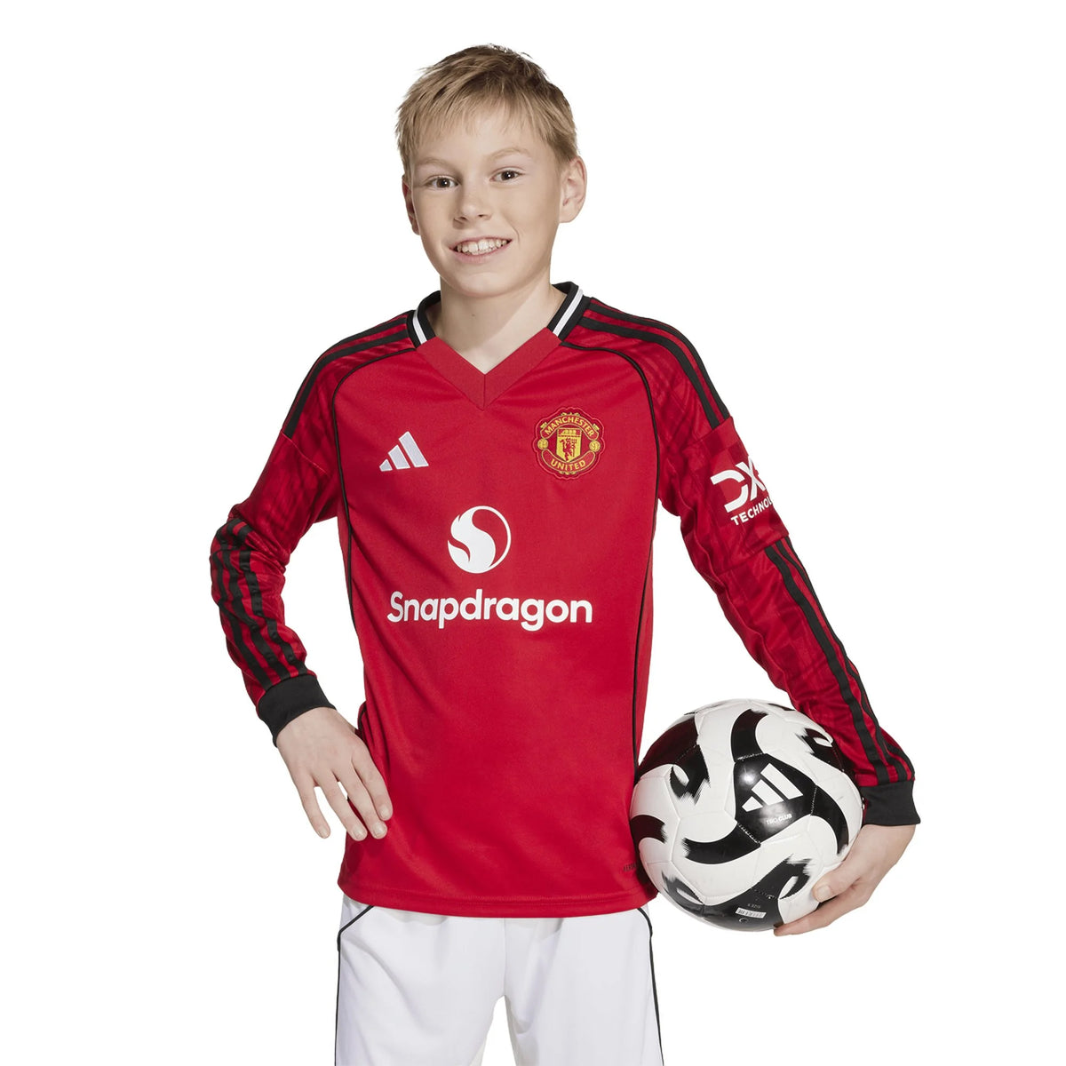 Replica adidas Manchester United Long Sleeve Home Jersey 25/26