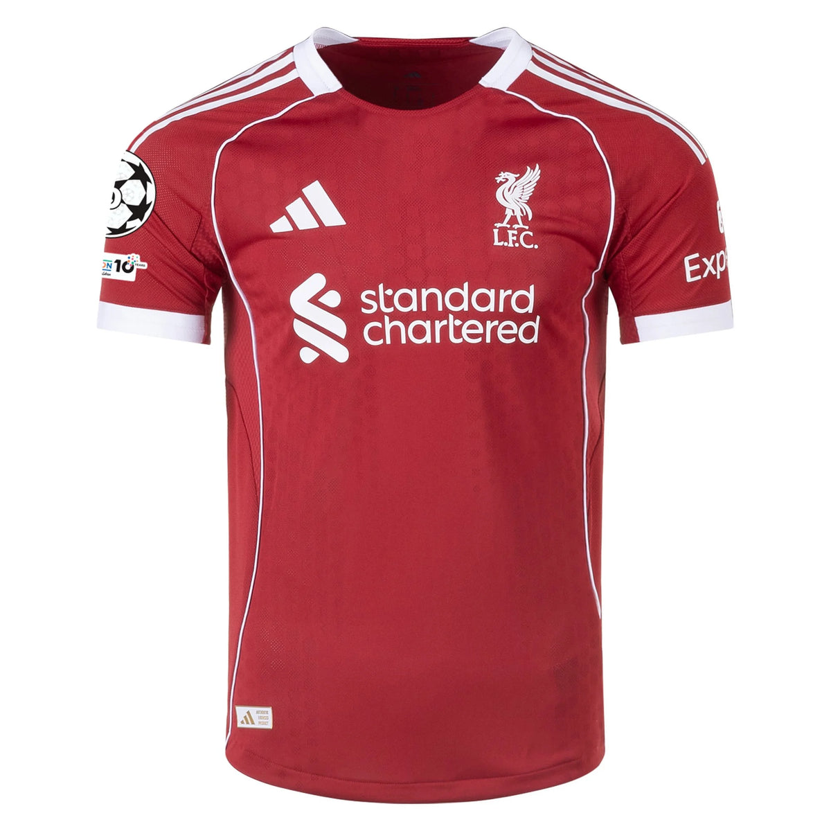 Authentic adidas Liverpool Home Jersey 25/26 UCL
