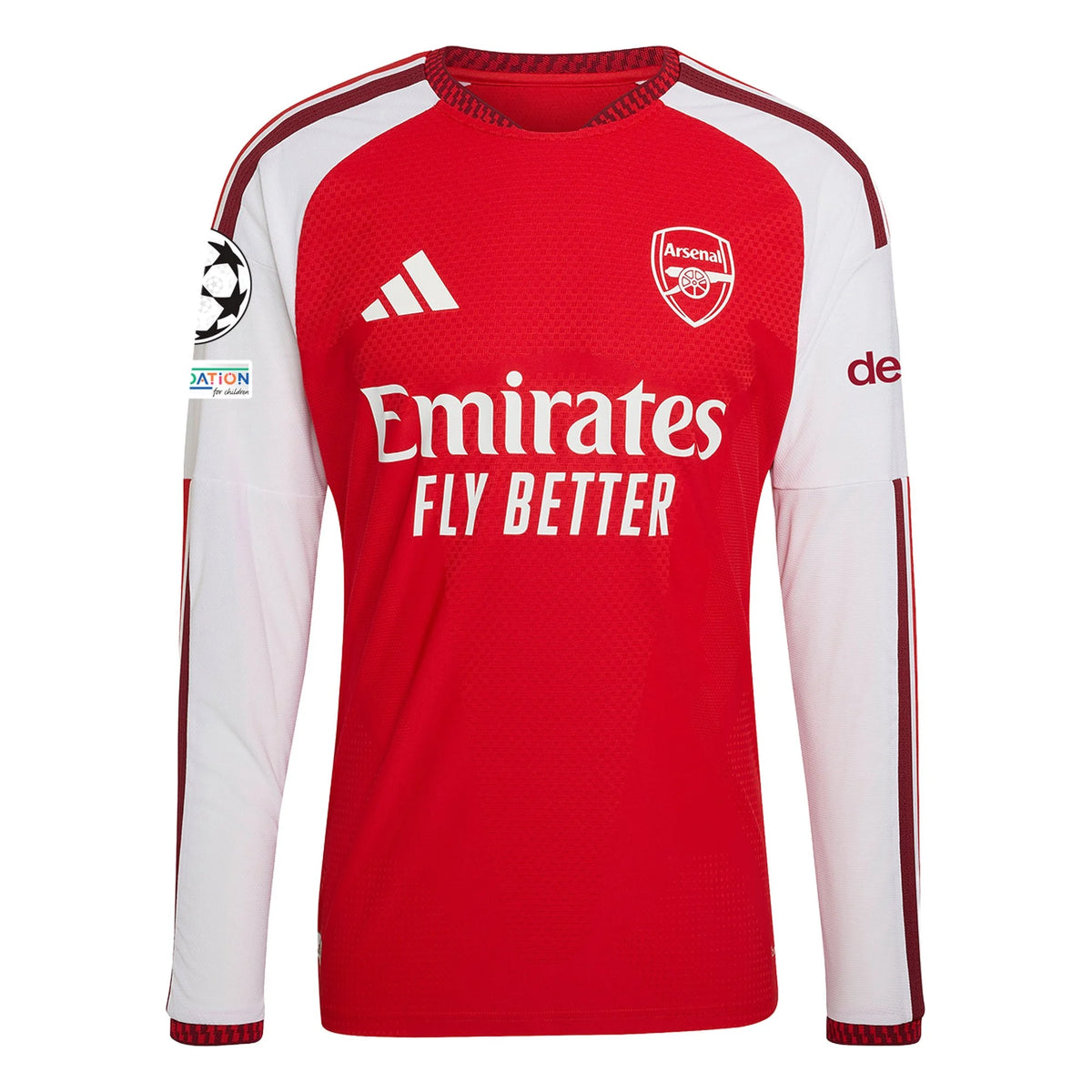 Authentic adidas Arsenal Long Sleeve Home Jersey 26/27 UCL