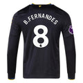 Authentic adidas B. Fernandes Manchester United Long Sleeve Third Jersey 25/26