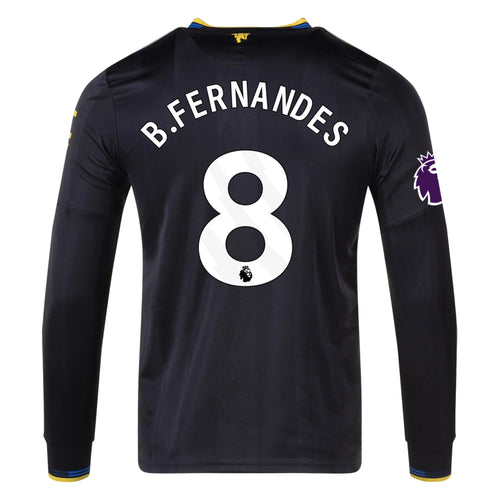 Authentic adidas B. Fernandes Manchester United Long Sleeve Third Jersey 25/26