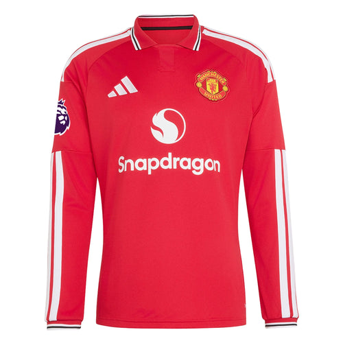 Authentic adidas B. Fernandes Manchester United Long Sleeve Home Jersey 26/27