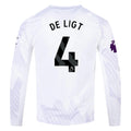 Authentic adidas De Ligt Manchester United Long Sleeve Away Jersey 25/26