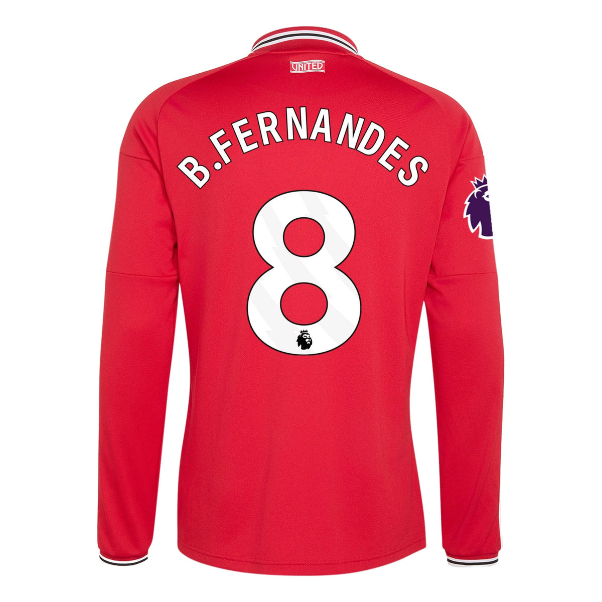 Authentic adidas B. Fernandes Manchester United Long Sleeve Home Jersey 26/27