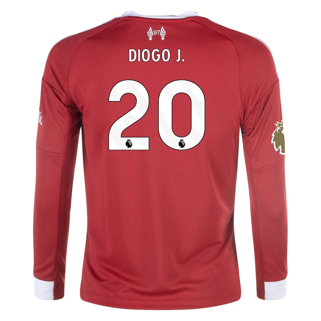 Replica adidas Diogo J. Liverpool Long Sleeve Home Jersey 25/26