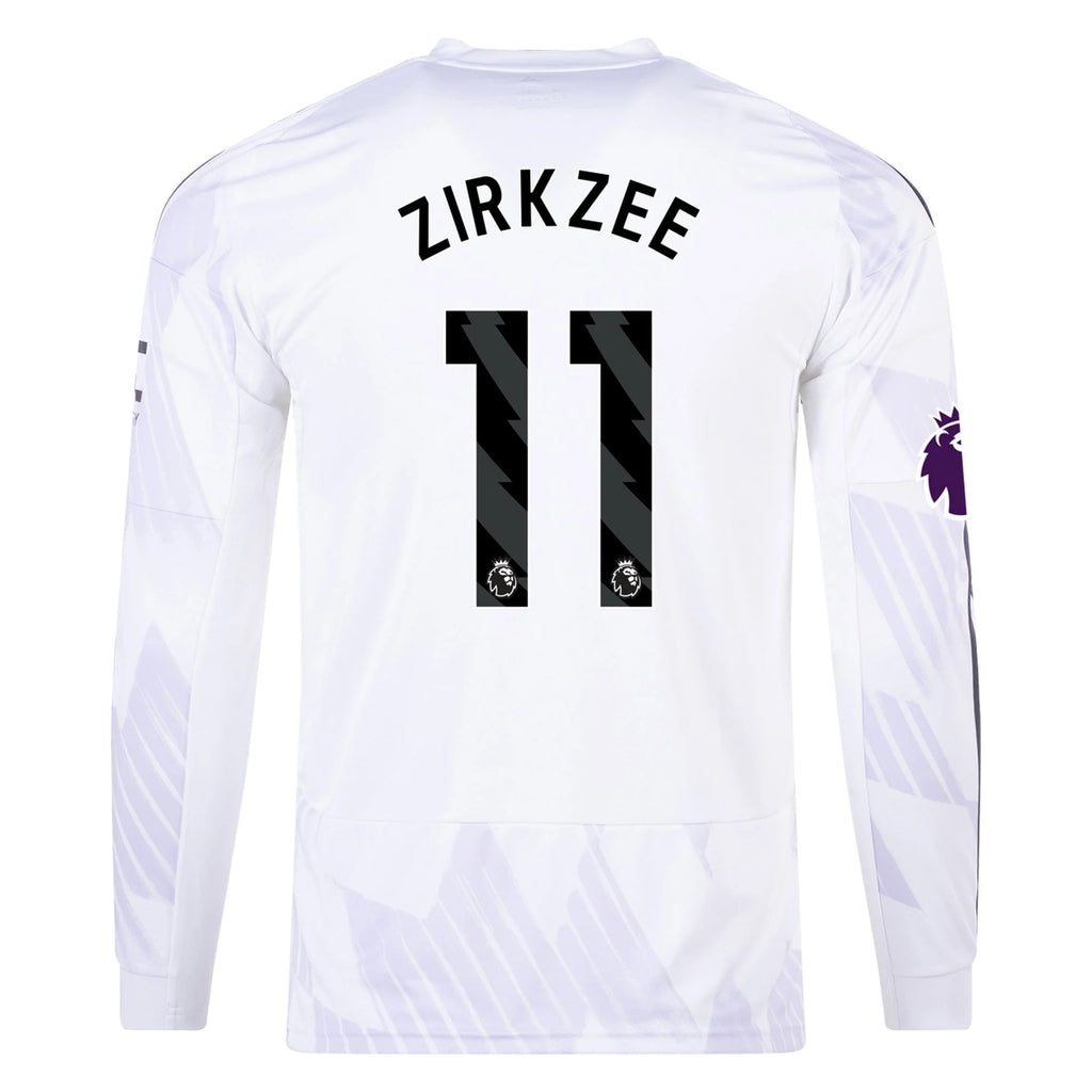 Replica adidas Zirkzee Manchester United Long Sleeve Away Jersey 25/26