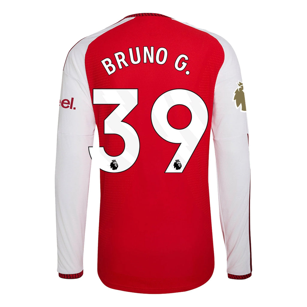 Authentic adidas Bruno G. Arsenal Long Sleeve Home Jersey 26/27