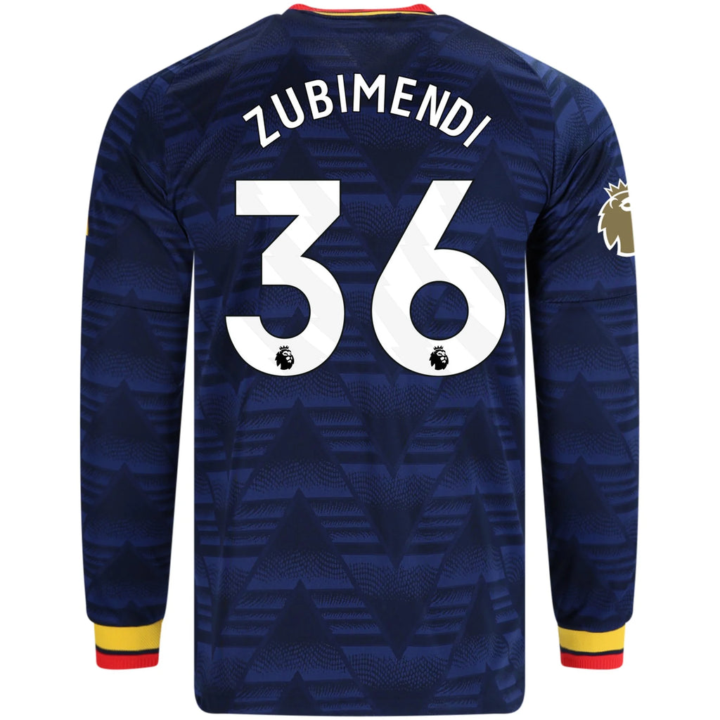 Authentic adidas Zubimendi Arsenal Long Sleeve Away Jersey 26/27