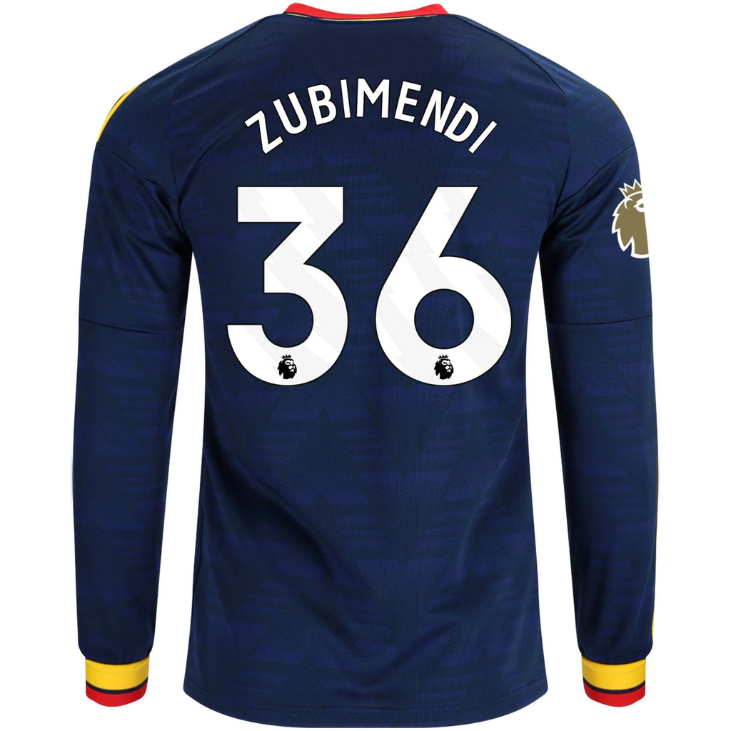 Replica adidas Zubimendi Arsenal Long Sleeve Away Jersey 26/27