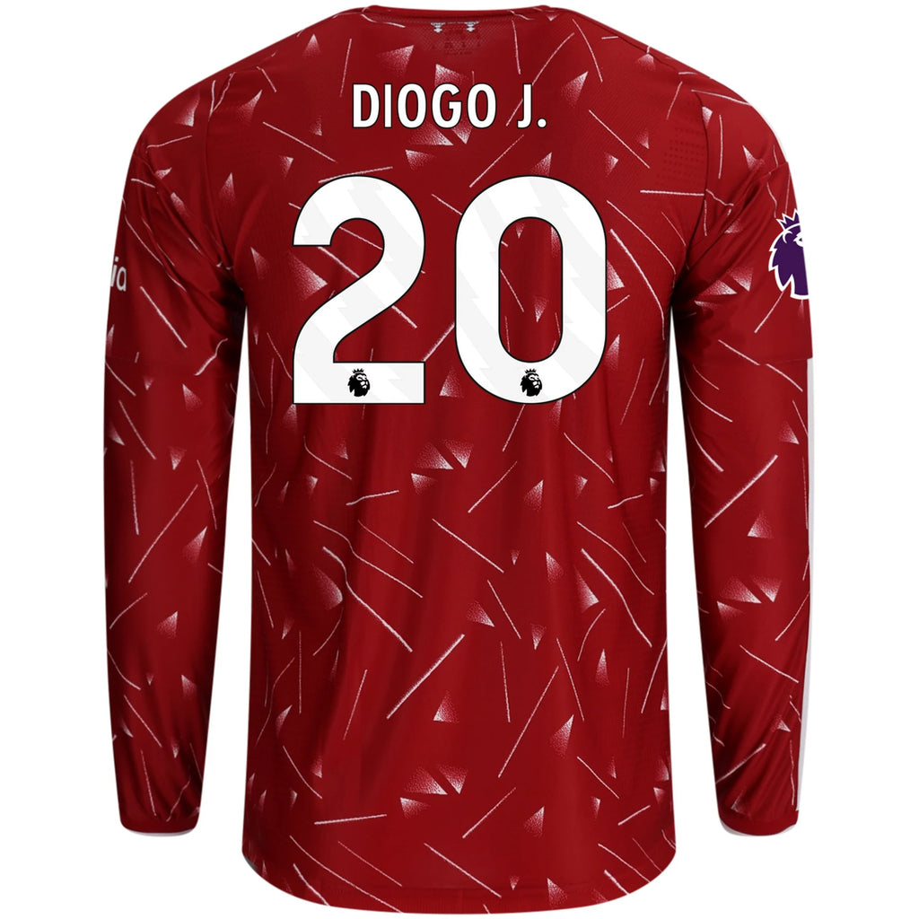 Authentic adidas Diogo J. Liverpool Long Sleeve Home Jersey 26/27