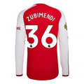 Authentic adidas Zubimendi Arsenal Long Sleeve Home Jersey 26/27