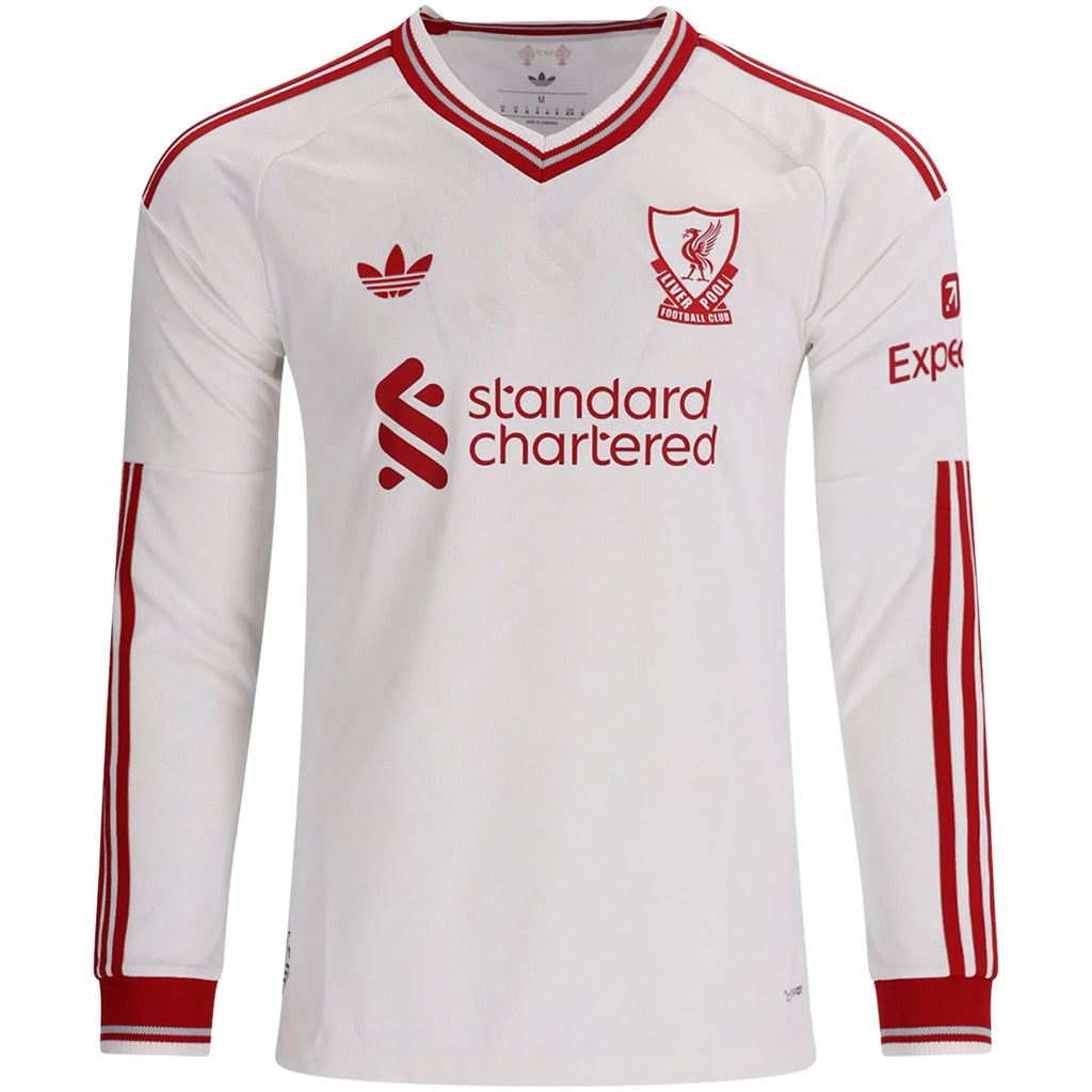 Authentic adidas Liverpool Long Sleeve Away Jersey 26/27