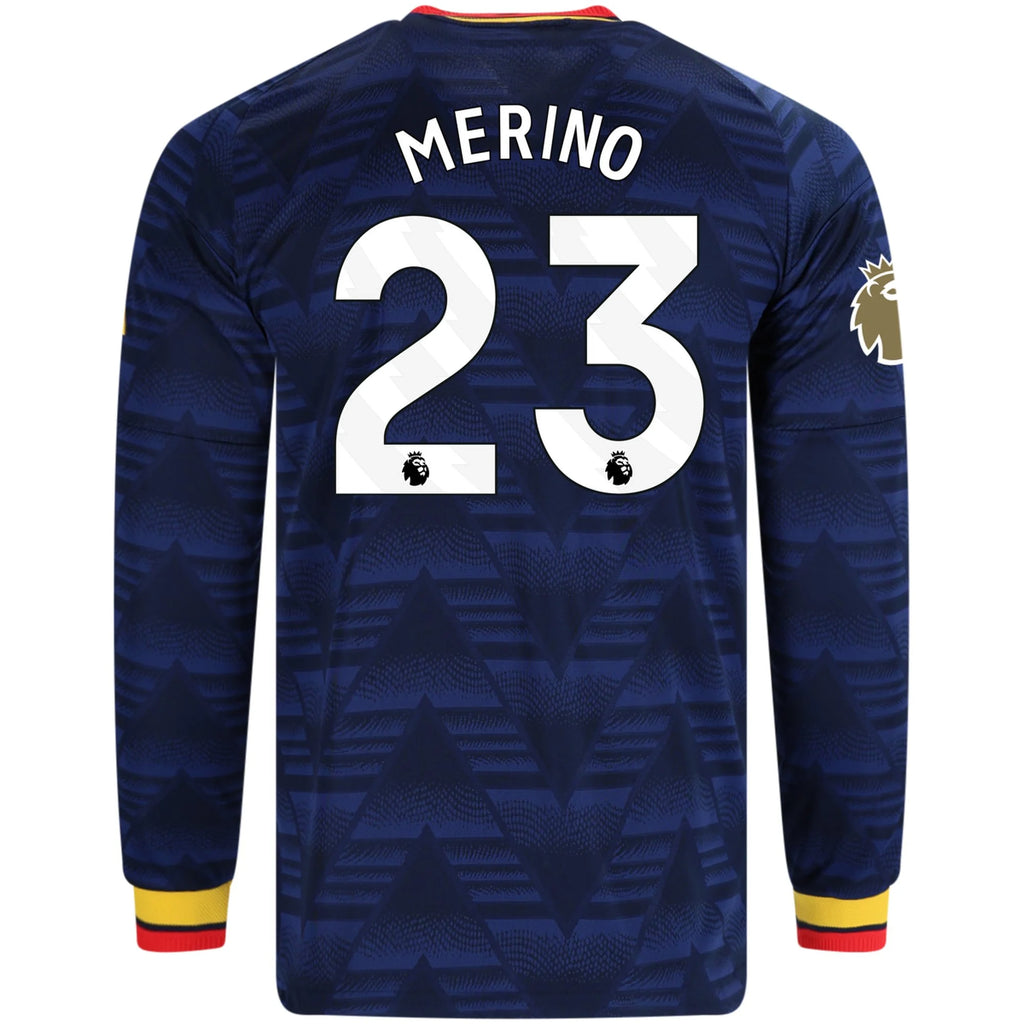 Authentic adidas Merino Arsenal Long Sleeve Away Jersey 26/27