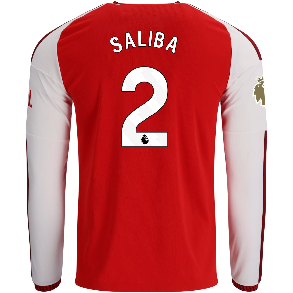 Replica adidas Saliba Arsenal Long Sleeve Home Jersey 26/27