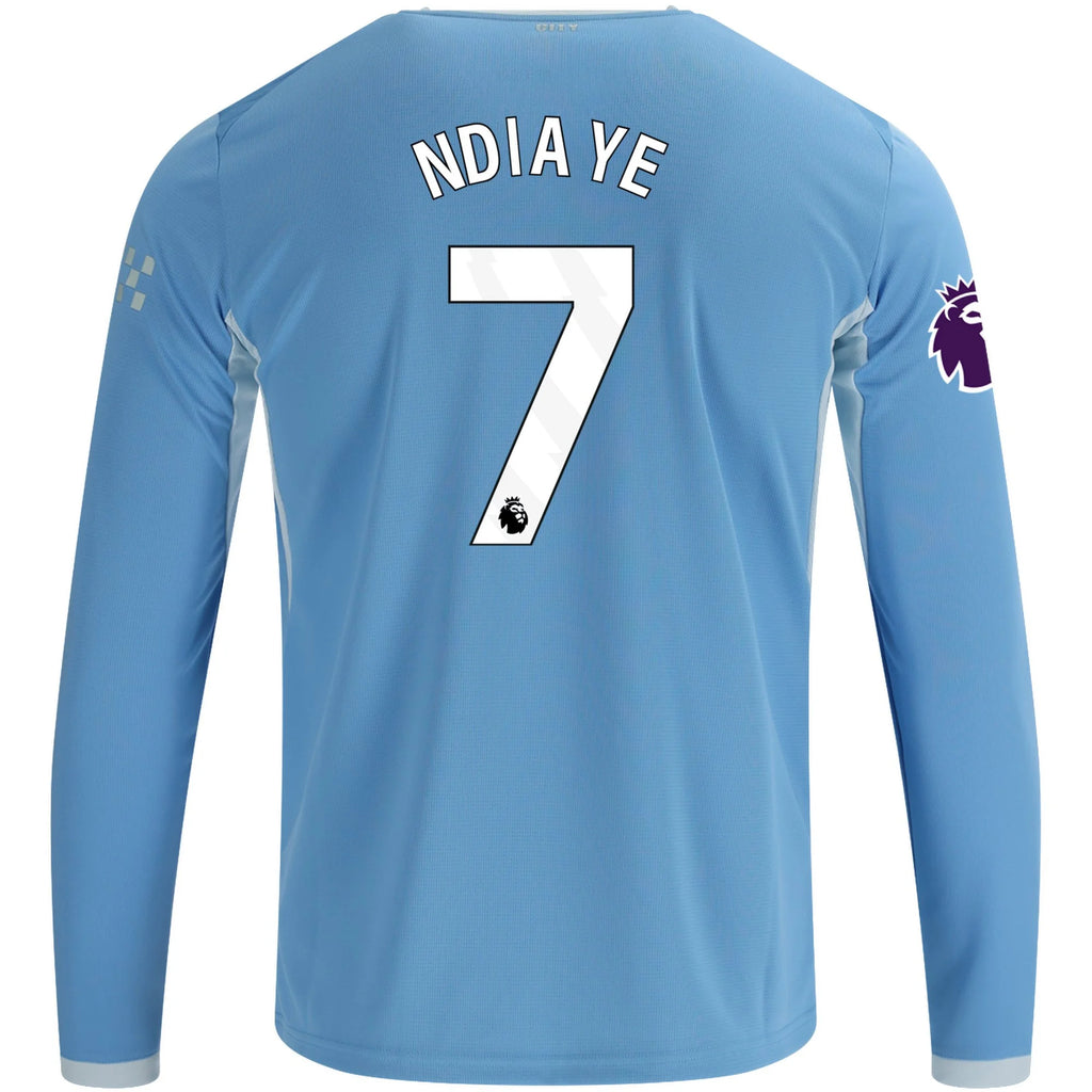 Replica Puma Ndiaye Manchester City Long Sleeve Home Jersey 26/27