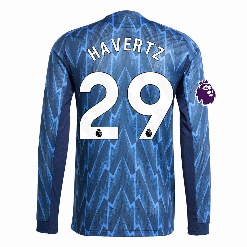 Authentic adidas Havertz Arsenal Long Sleeve Away Jersey 25/26
