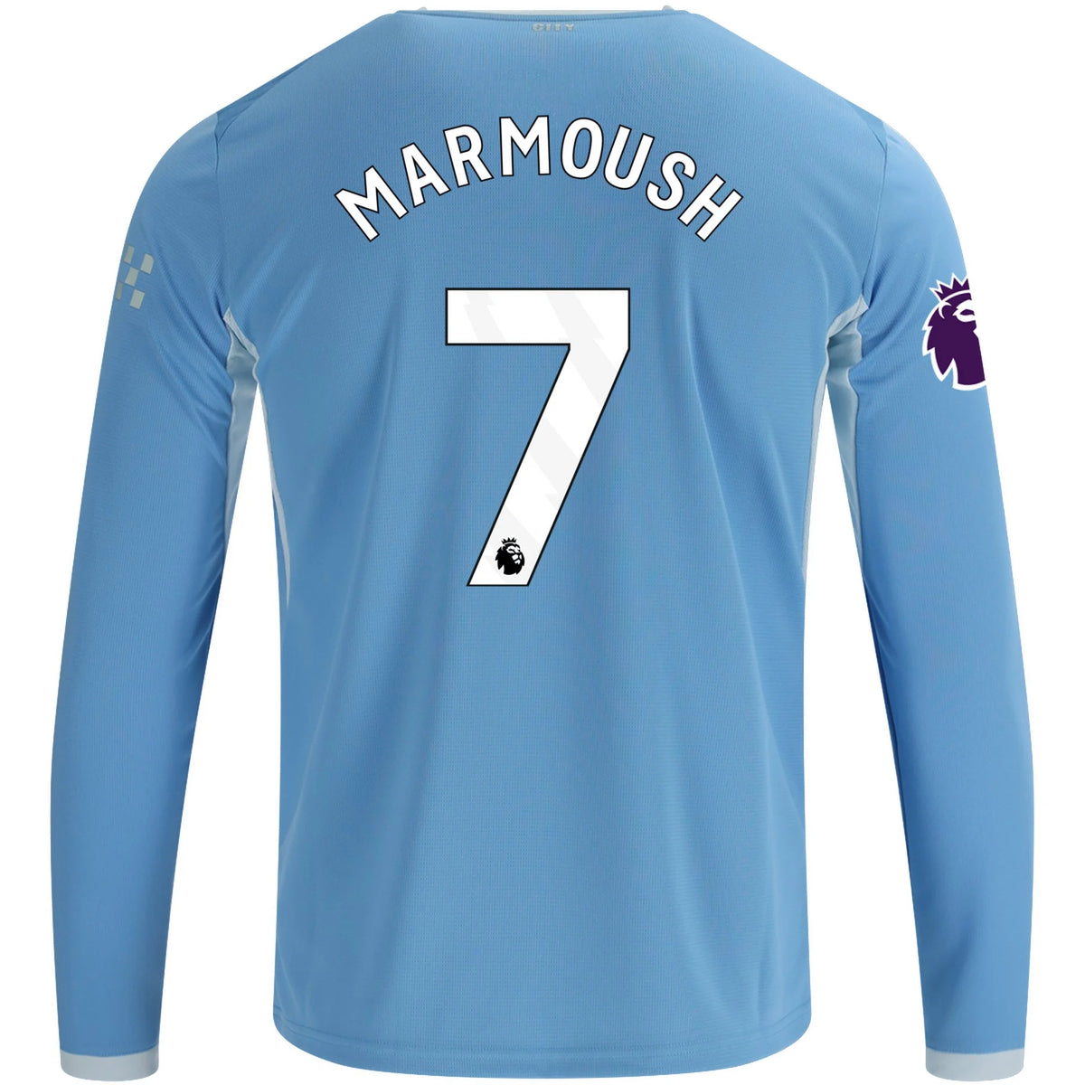 Replica Puma Marmoush Manchester City Long Sleeve Home Jersey 26/27