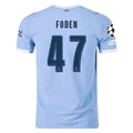 Authentic Puma Foden Manchester City Home Jersey 25/26 UCL