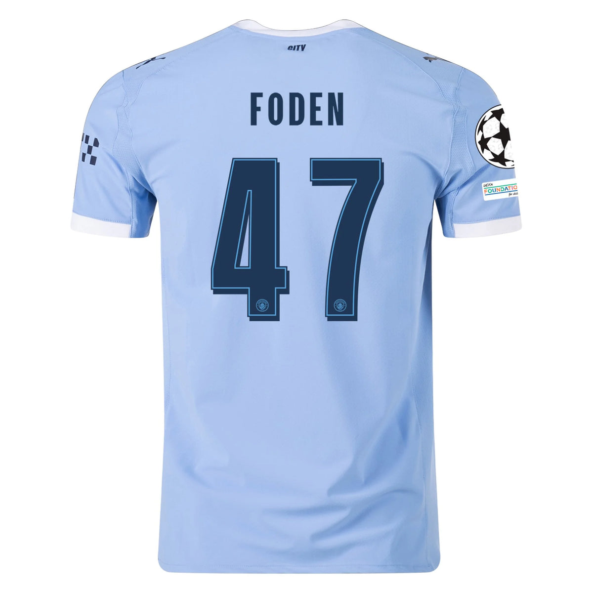 Authentic Puma Foden Manchester City Home Jersey 25/26 UCL