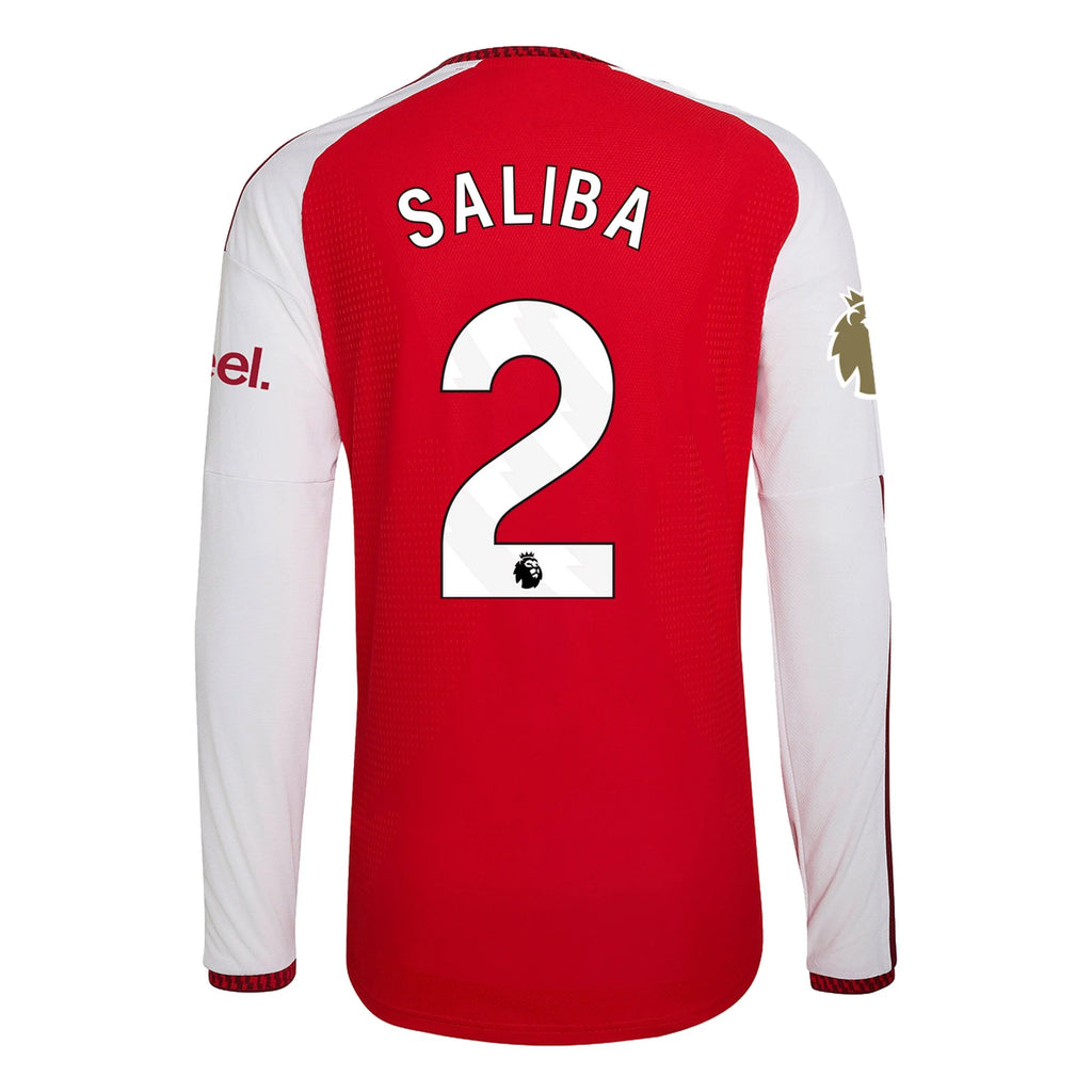 Authentic adidas Saliba Arsenal Long Sleeve Home Jersey 26/27