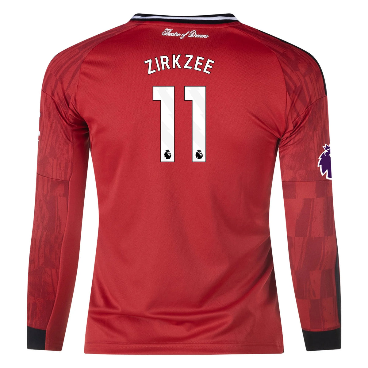 Replica adidas Zirkzee Manchester United Long Sleeve Home Jersey 25/26